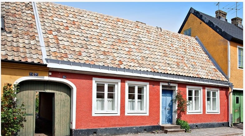 Omläggning av tegelplattor